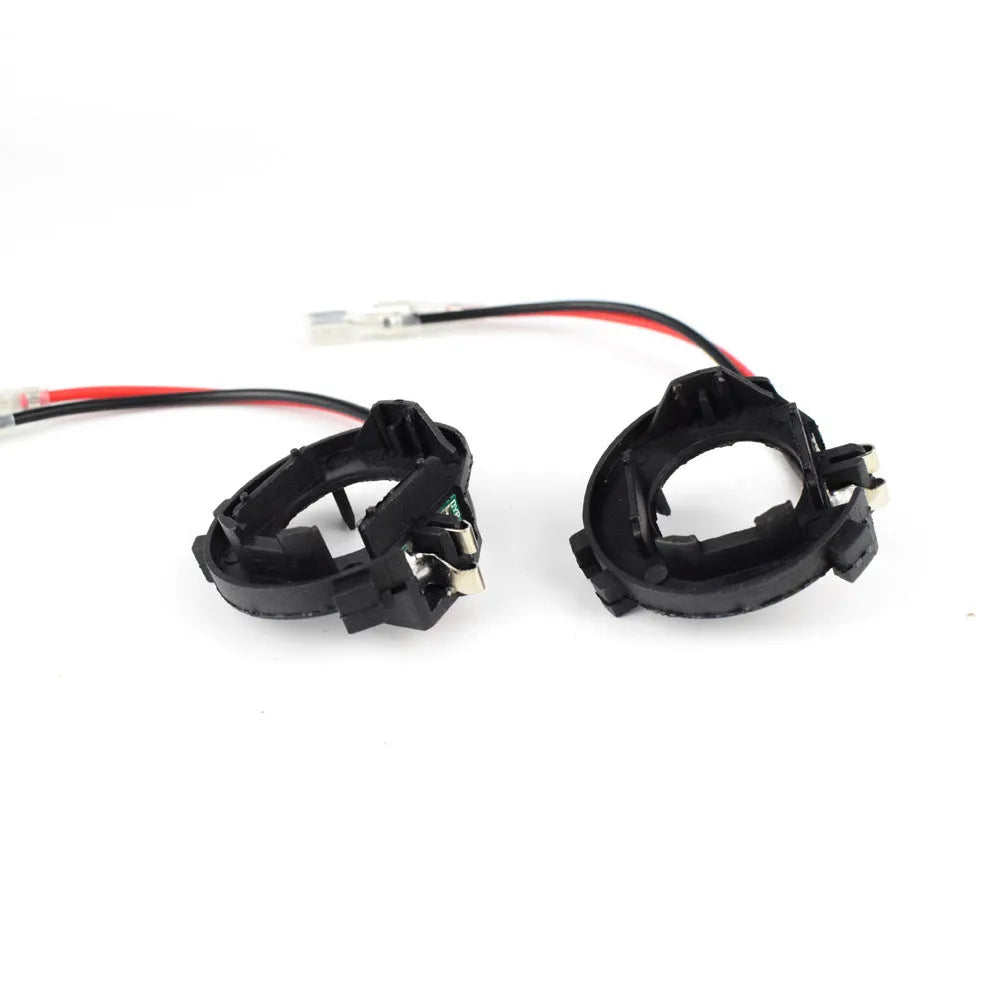 Black H7 LED headlight adapter bracket for Volkswagen car LED conversion kit