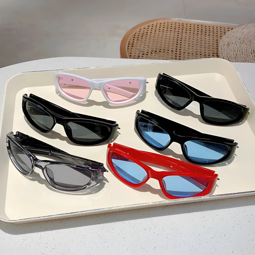 Polycarbonate sports sunglasses in multiple colour options with Category 3 lenses for outdoor protection
