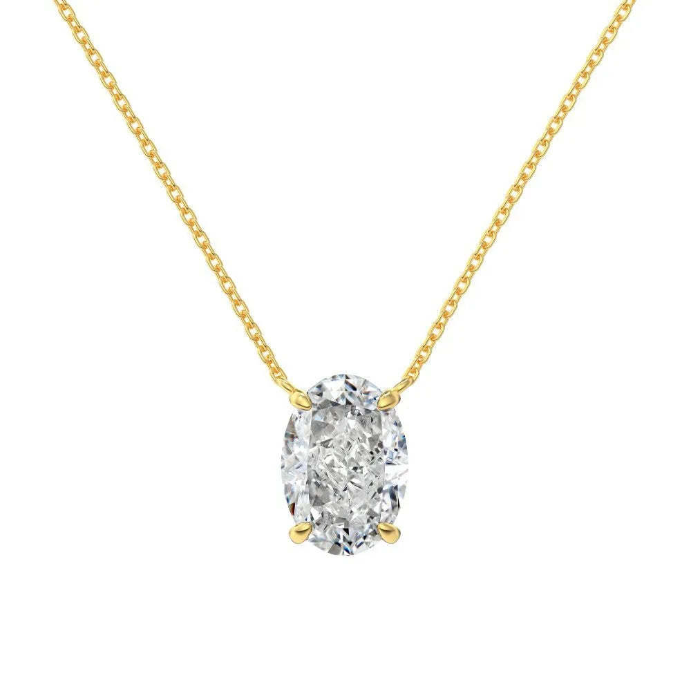 S925 sterling silver geometric ice flower pendant necklace in platinum or gold electroplated finish