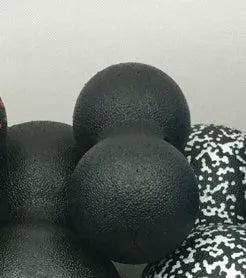 Mini Siamese peanut massage ball, EPP foam, 8cm single ball, black, used for fascia release and muscle relaxation