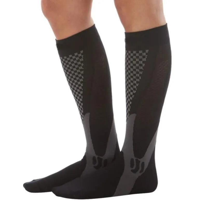 Graduated compression socks for athletic activities and travel in multiple colour options