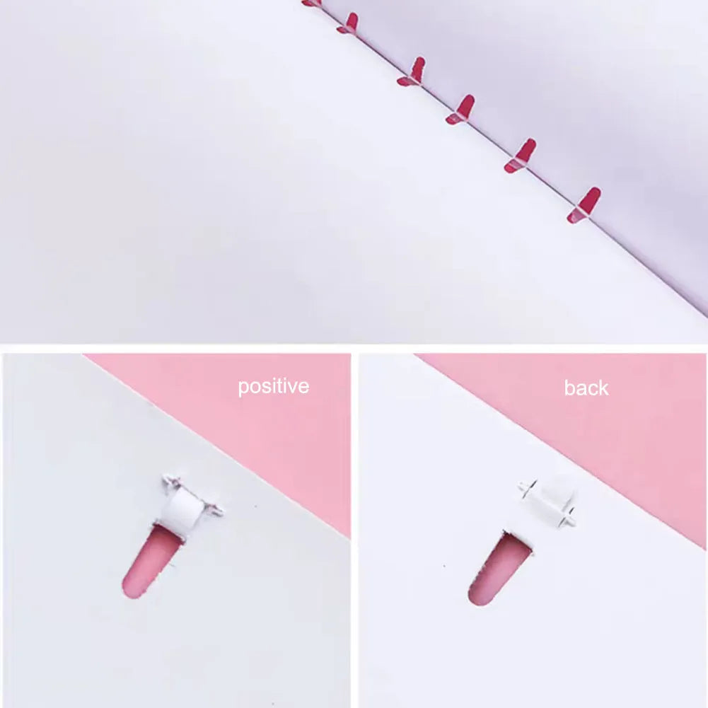 Stapler-Free Stapler ABS Plastic Embossed Binder for Home Office School Use Compact Paper Fastener Up to 8 Sheets Eco-Friendly No Need for Staples Random Colour