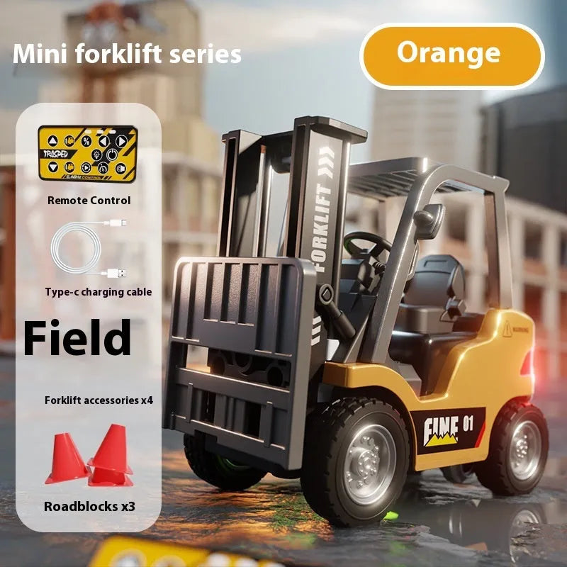 1:64 scale alloy Bluetooth remote-control forklift model with mobile app control