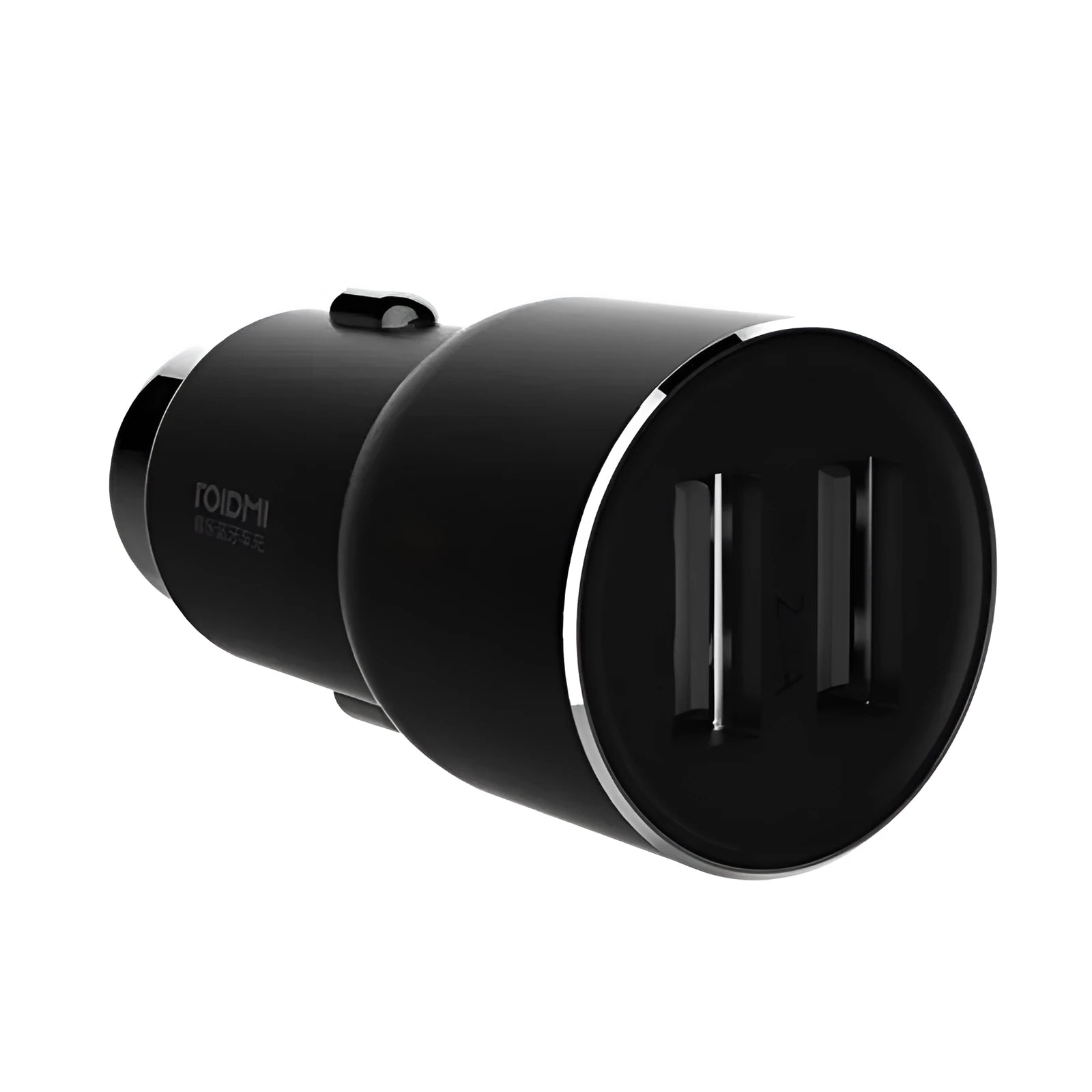 Black Ruimi 3S Music Bluetooth Car Charger for USB phone charging and audio playback.