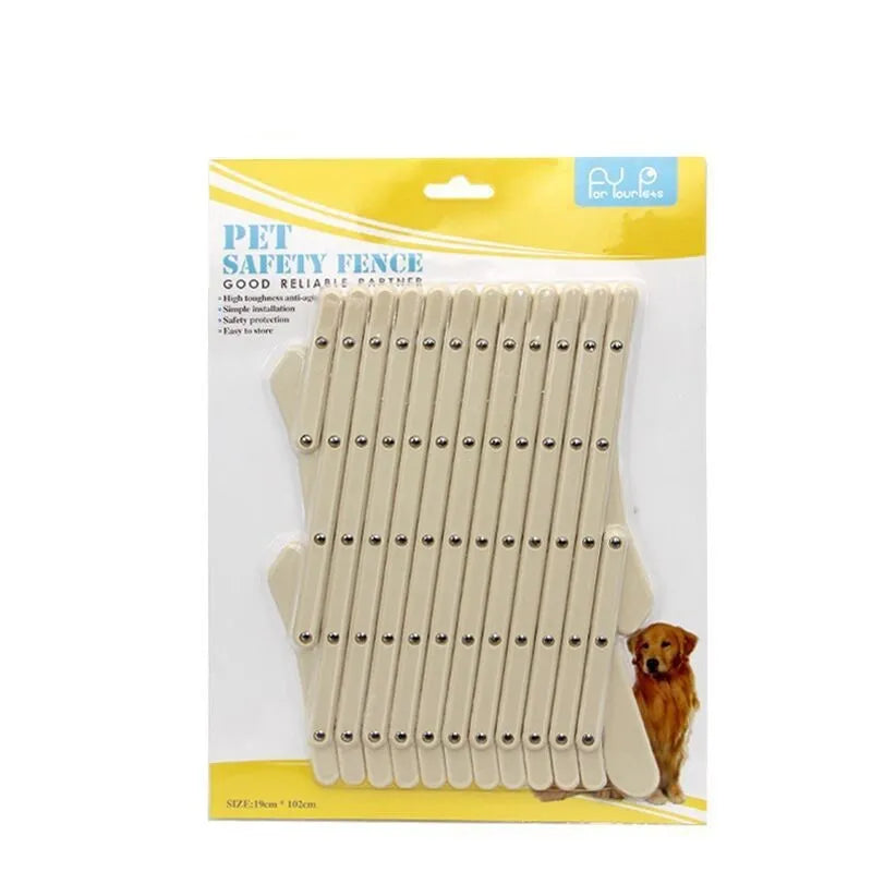Pet retractable fence in black S size on a white background