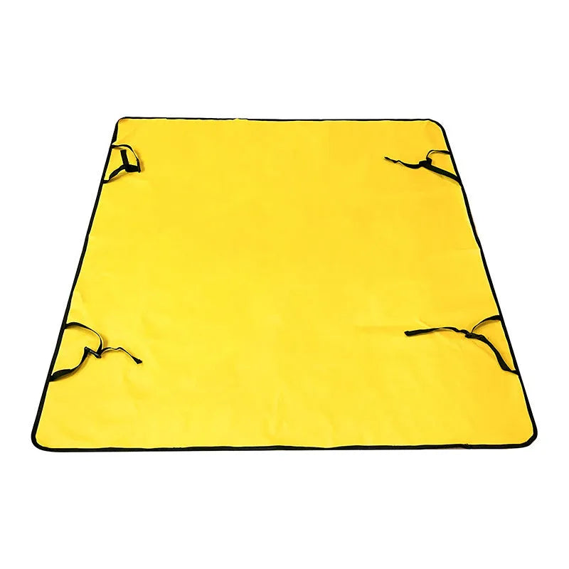Cloth car pet mat for rear seat protection in multiple colours and dog-themed prints.