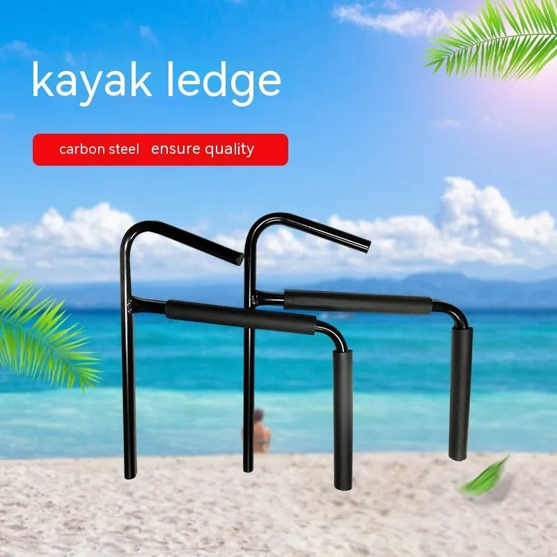 Carbon steel kayak and surfboard wall hanger bracket for garage storage
