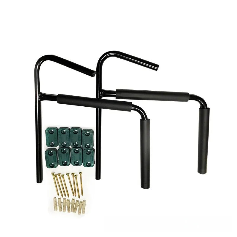 Carbon steel kayak and surfboard wall hanger bracket for garage storage