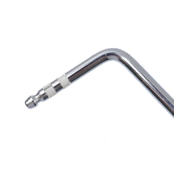 Guitar tremolo bar in chrome finish showing direct plug-in end and lever