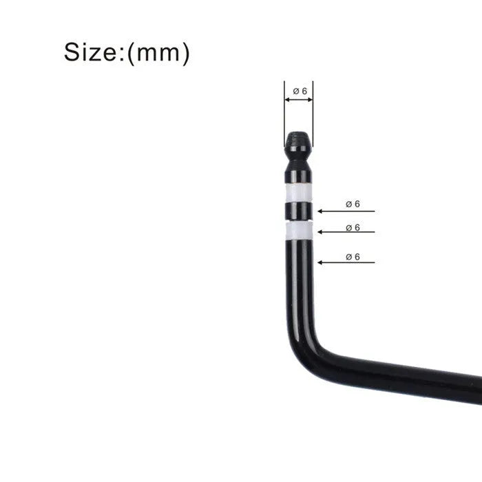 Guitar tremolo bar in chrome finish showing direct plug-in end and lever