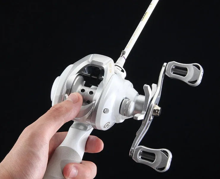 ET drop wheel micro fishing reel for light bait casting applications