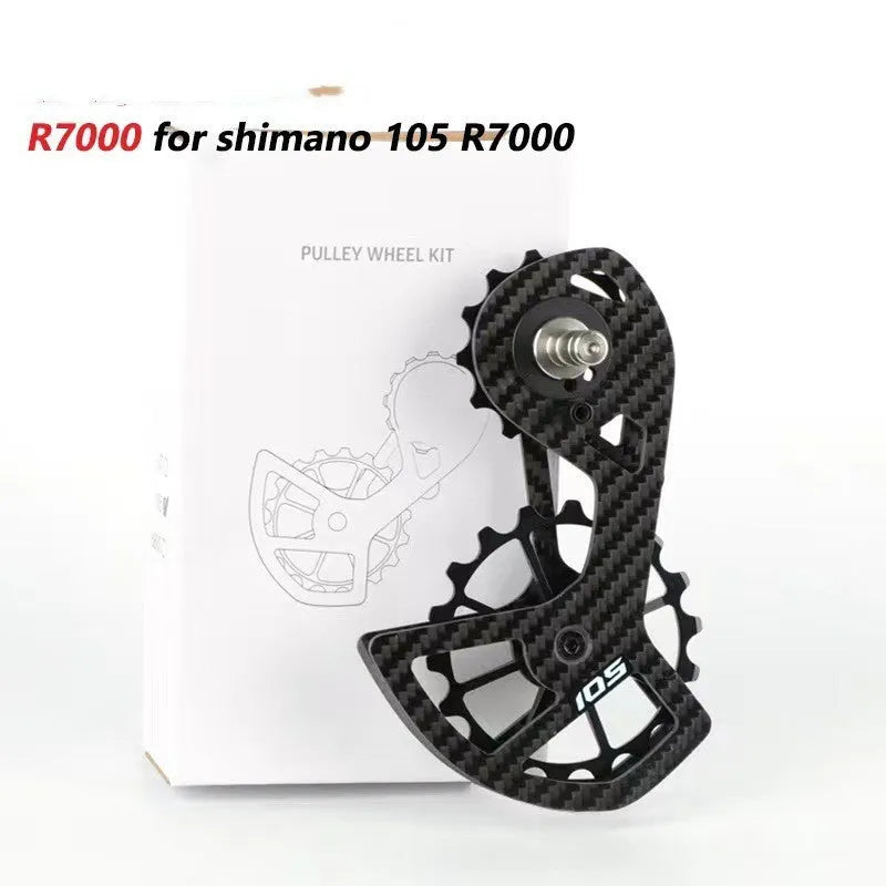 LTWOO 105 rear derailleur jockey wheel replacement set with 13T and 18T pulleys for Shimano R7000.