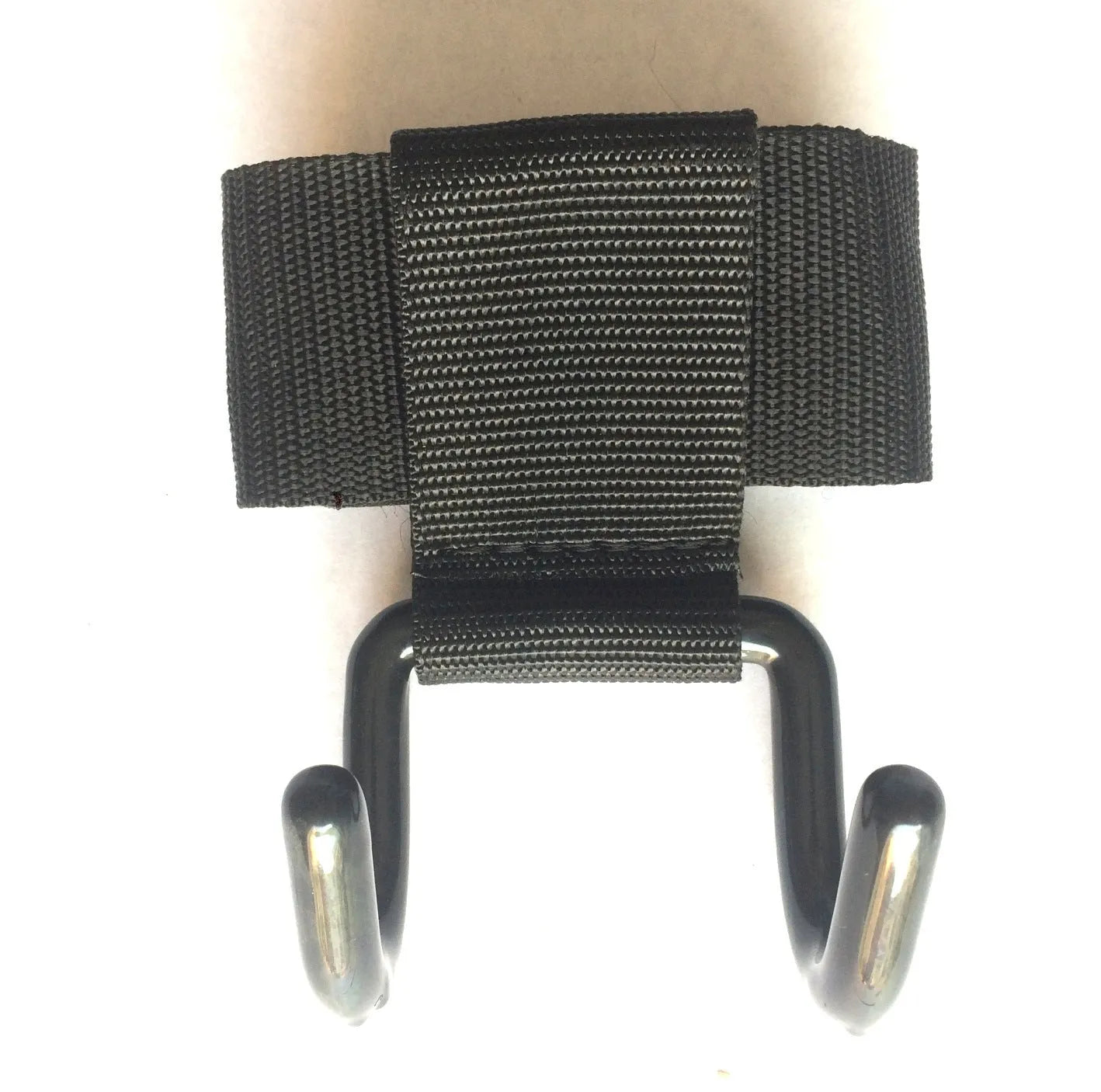 Rotatable power double hook pull-up belt with 1cm metal hooks and thickened webbing for strength training