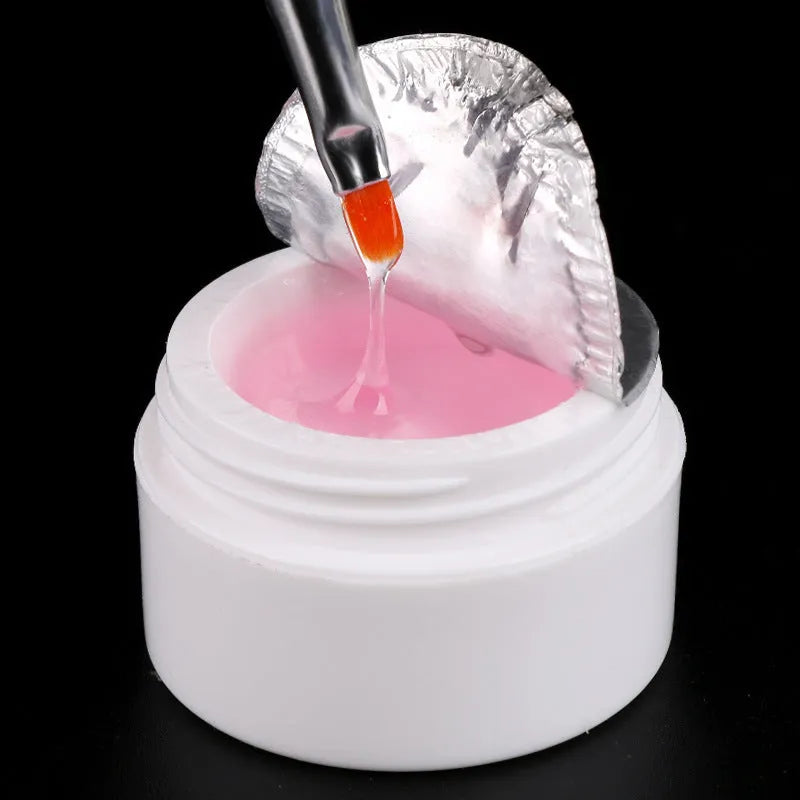 15ml phototherapy gel in pink, transparent, and white shades for nail extension