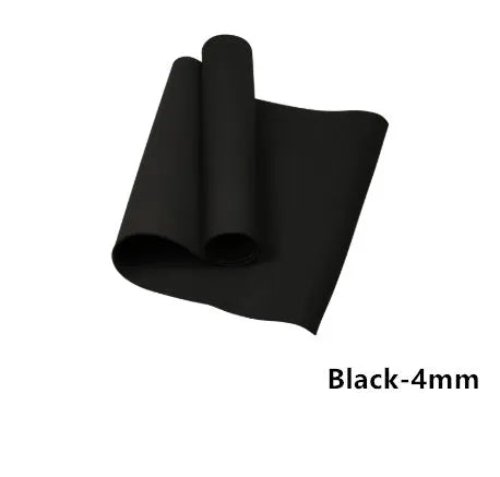 EVA composite yoga mat in multiple colours showing 4mm and 6mm thickness options