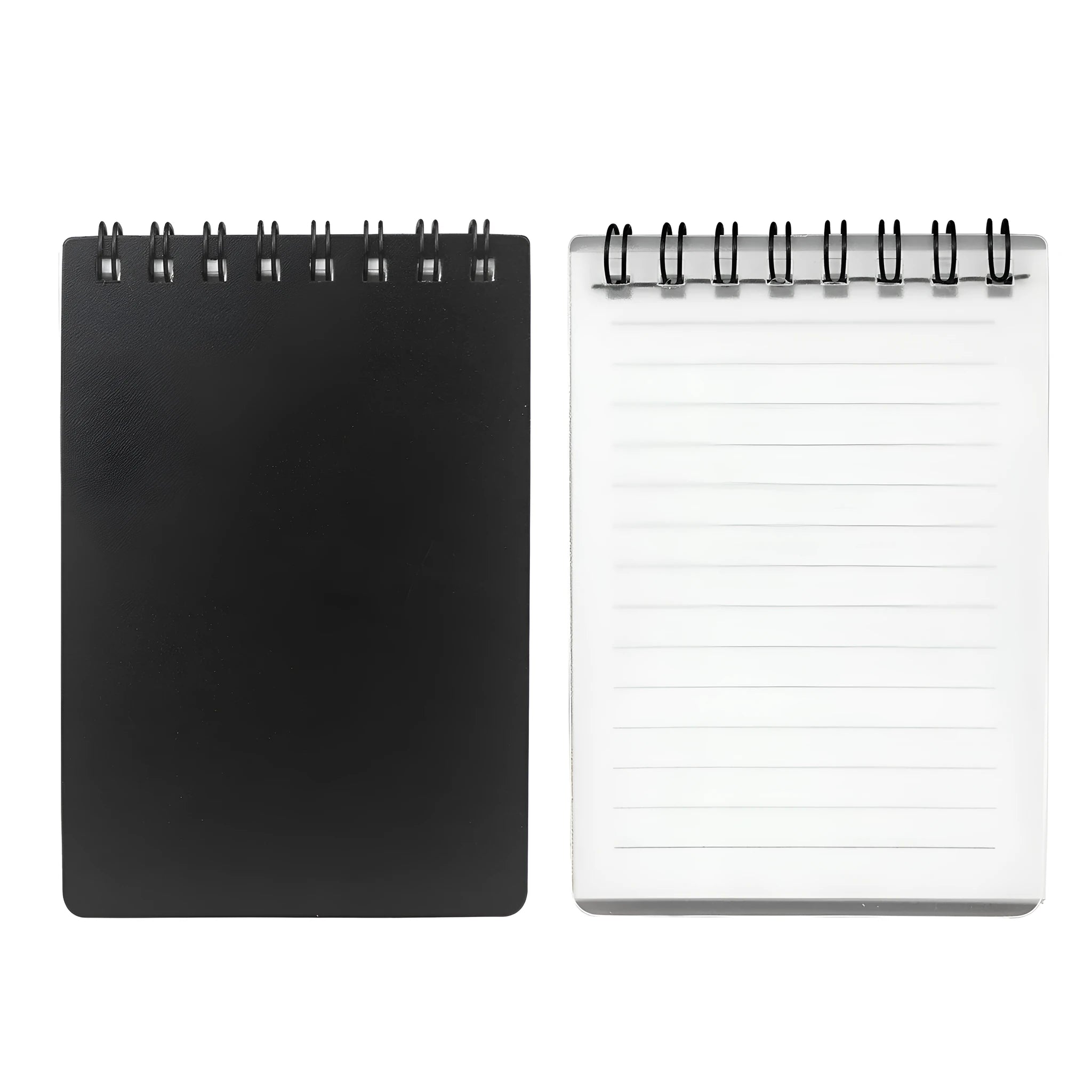 Business Intelligence notepad with spiral binding, PP cover, 45 sheets eco paper, pen and rag