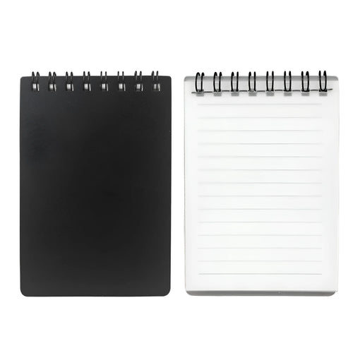 Business Intelligence notepad with spiral binding, PP cover, 45 sheets eco paper, pen and rag