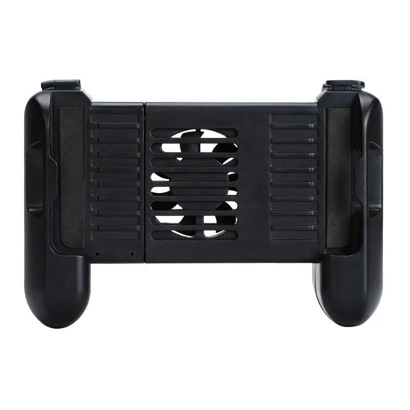 Black cooling Bluetooth game controller for iPhone mobile gaming with 10-hour battery