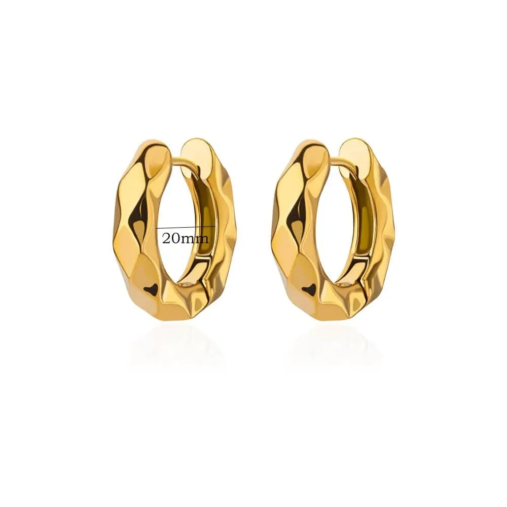 Irregular geometric butterfly earrings with heart and star shapes in copper with multiple colour options