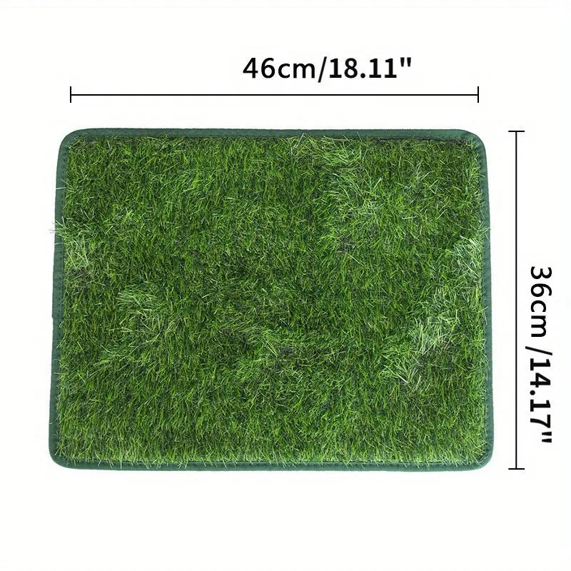 Artificial grass dog toilet mat for indoor pet training in three size options