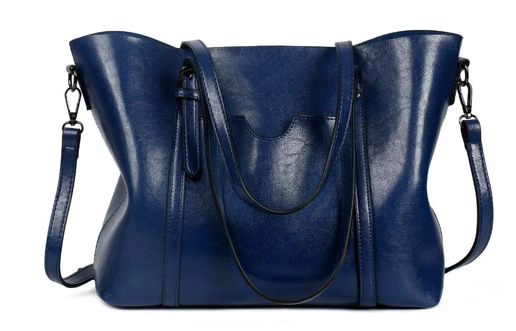 Women's retro messenger bag in European style with large capacity for A4 documents