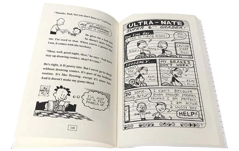 Big Nate 8-book box set with colourful covers showing the main character Nate Wright