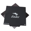 Black Creators 3D printer build surface tape for Ender 3 with fibreglass rod texture and regular polygon shape
