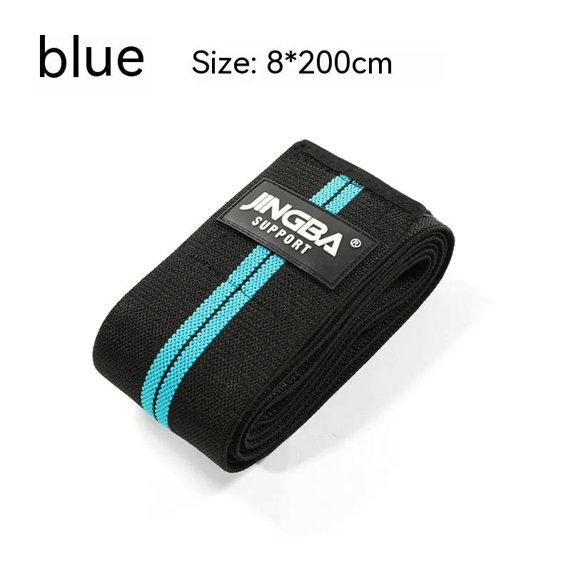 Adult adjustable sports knee pads in blue, yellow, red, and grey colours for weightlifting and cycling