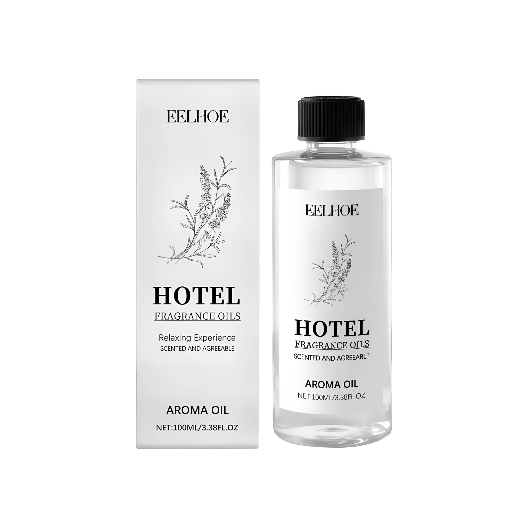 Aroma oil 100ml bottle with mint leaf and lavender extracts for diffuser use