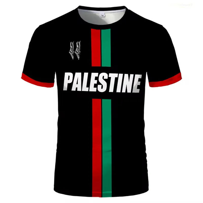 Football t-shirt with 3D printed pattern in spandex fabric available in black or white