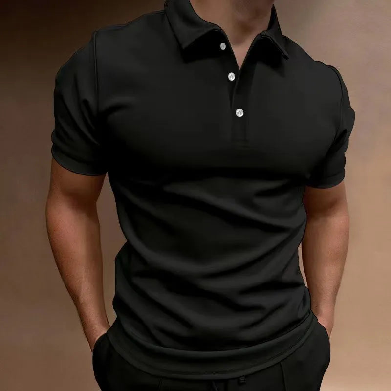Men's loose fit cotton blend t-shirt in European and American sizing available in seven colours