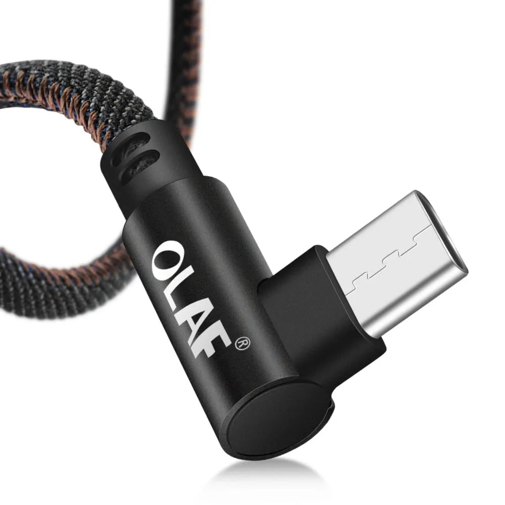 Fast charging USB cable for Android and Type C phones in various colours and lengths.