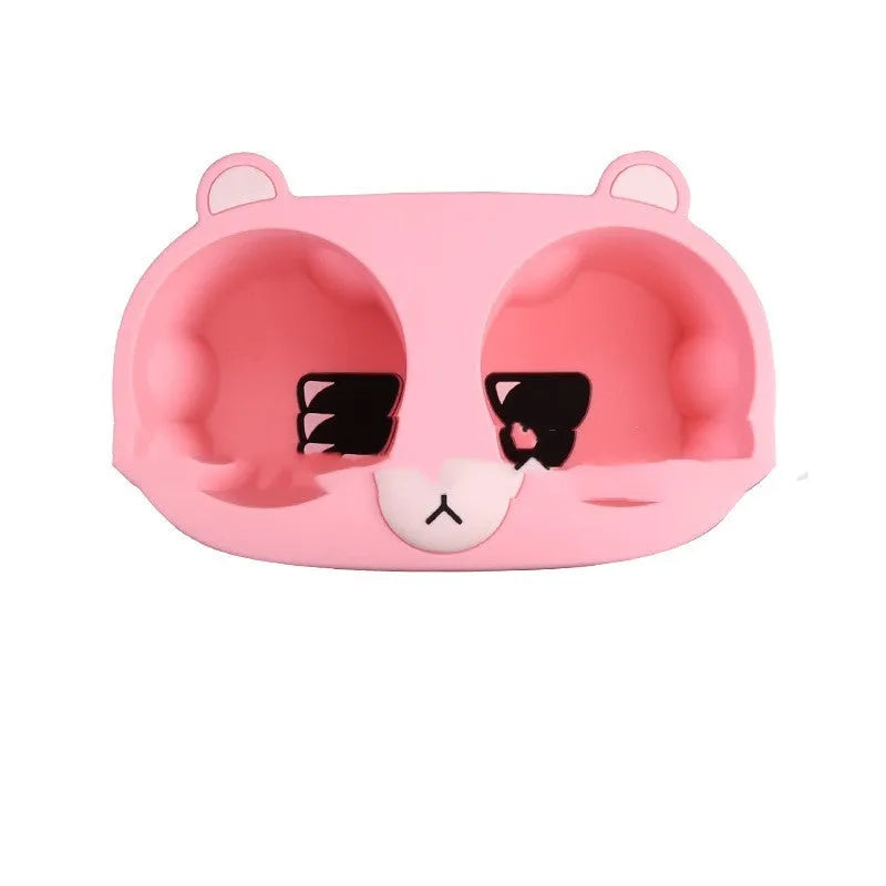 Silicone cup holder insert for car centre console in grey, tan and pink colours