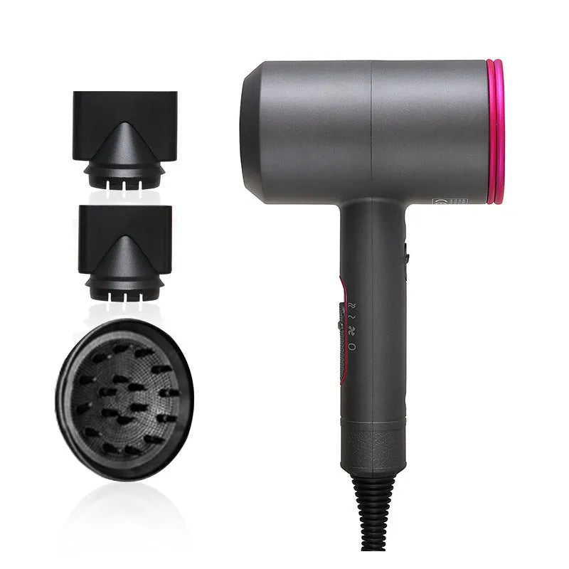 2000W hotel hair dryer with long cable and dual voltage, shown in selected colour with accessories.