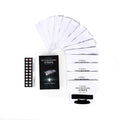 Box of 14 pairs of teeth whitening strips with coconut activated carbon and sodium bicarbonate, in aluminium film bags