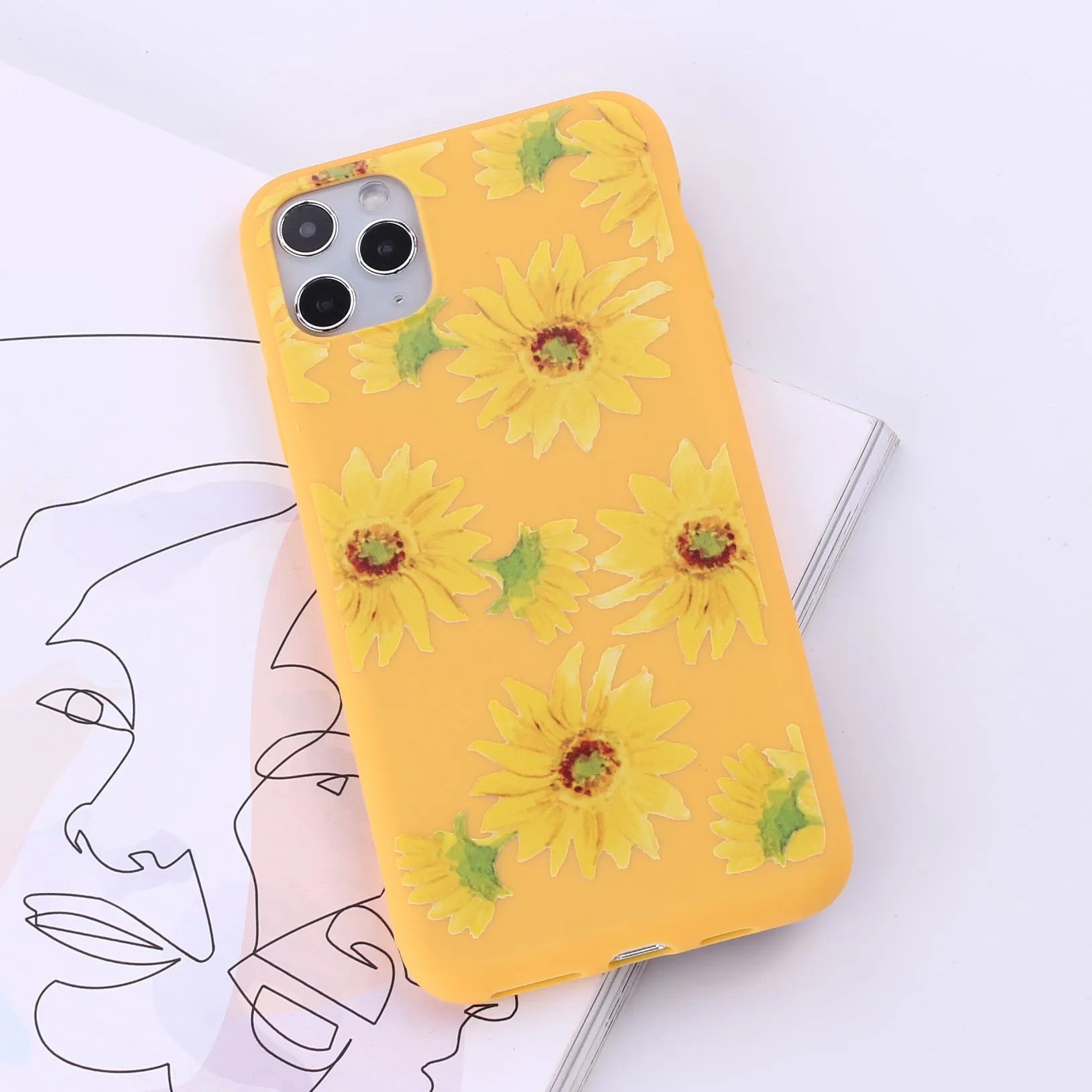 iPhone mobile phone case in a selected colour from a range of fourteen options, showing the painted TPU back cover design.