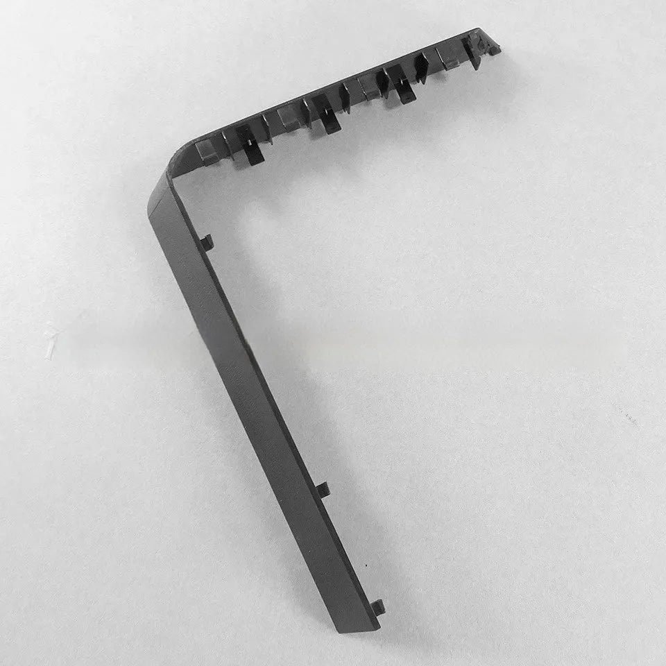 Black and white plastic hard drive baffle plate for computer case internal drive bay organisation