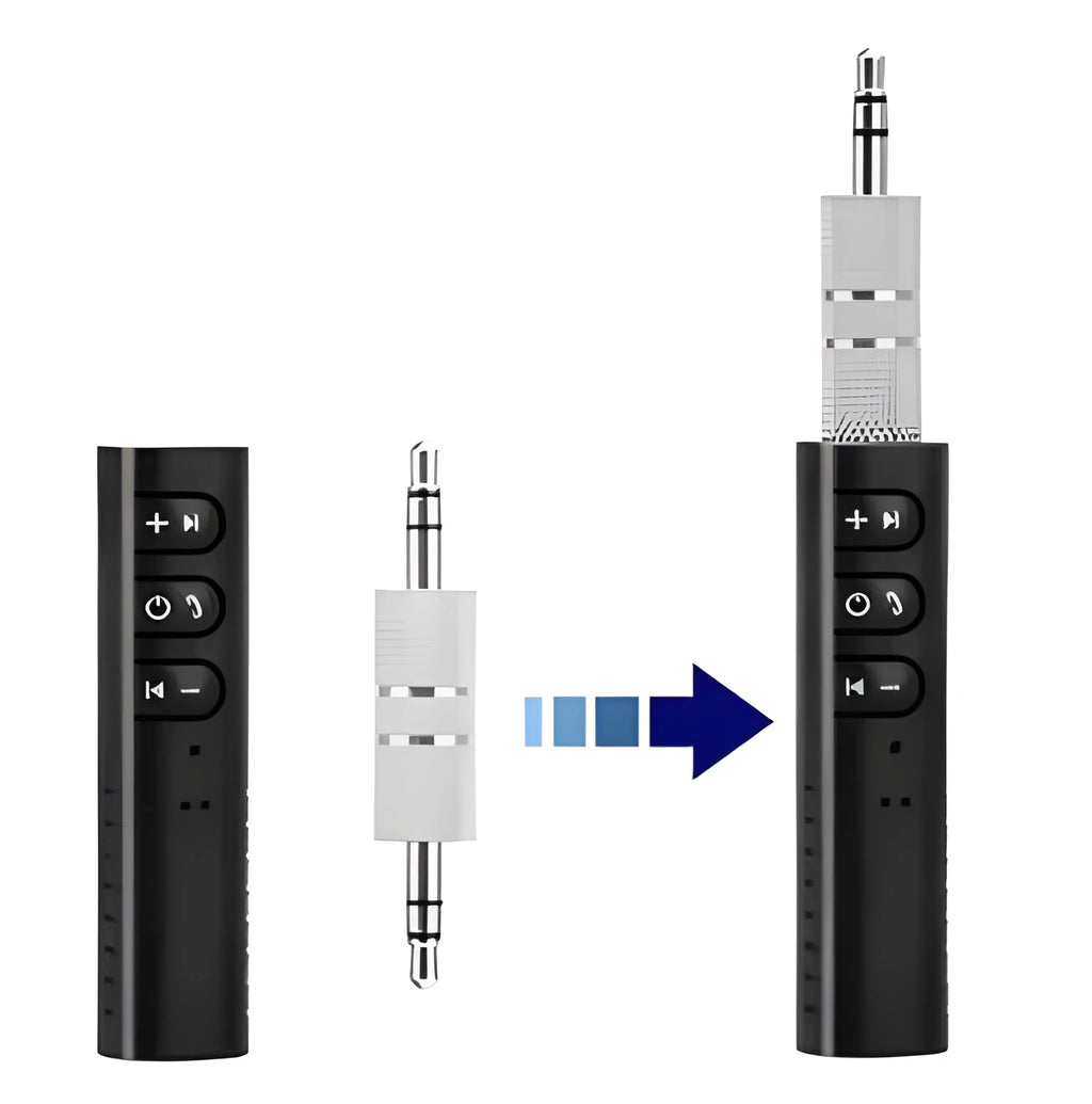 Bluetooth audio receiver 3.5mm AUX wireless adapter for car home stereo