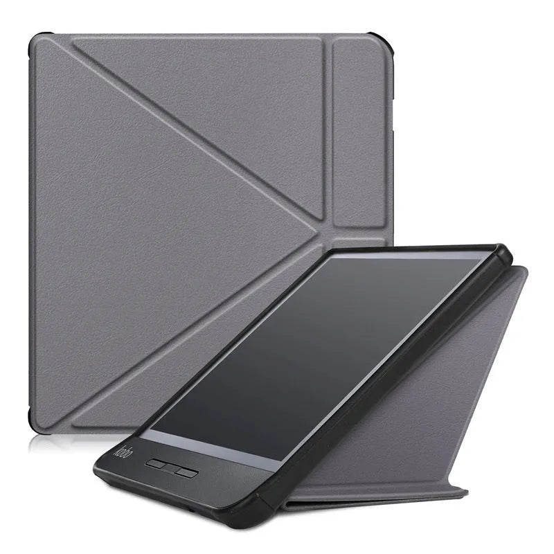 Kobo Forma 8 inch leather anti-fall case with sleep function in dark blue colour
