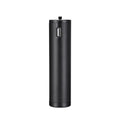 Black aluminium alloy handle-shaped power bank with 6800mAh capacity, shown next to a mobile phone.