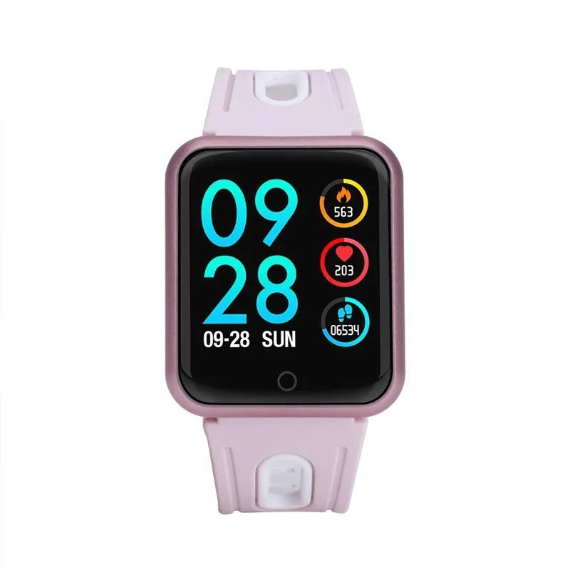 Smart bracelet health monitor with heart rate blood pressure oxygen sleep tracking 1.3 inch touch screen silicone wrist strap