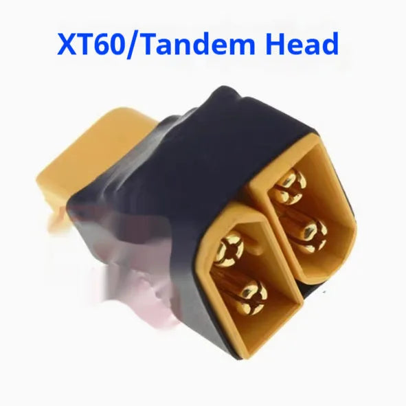 Amass T Plug XT60 parallel series converter for lithium battery packs with two connectors