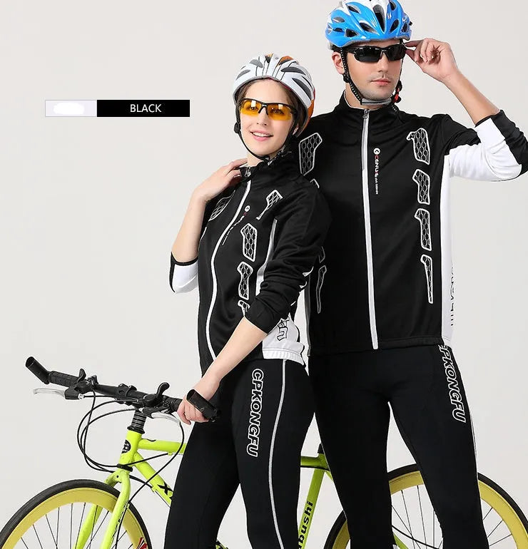 Spring autumn bicycle jersey long-sleeved suit for men women mountain bike team version coat