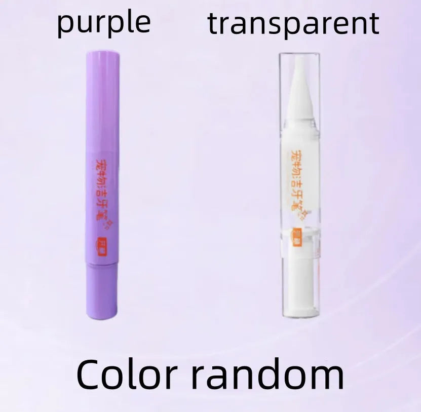 Pet toothbrush pen with whitening gel for dog and cat dental tartar cleaning