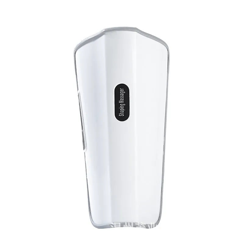 White plastic leg massager with USB Type-C connection for calf acupoint massage with infrared physiotherapy