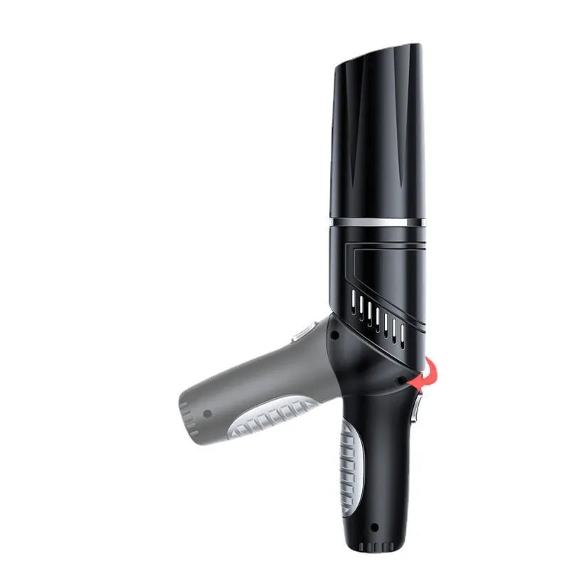 Wireless rechargeable car vacuum cleaner 12000Pa with tyre pressure gauge in black