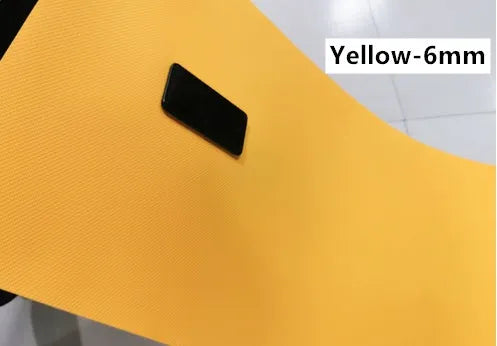 EVA composite yoga mat in multiple colours showing 4mm and 6mm thickness options