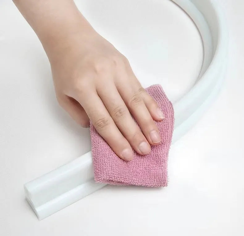 Flexible black TPE water blocking strip for bathroom floor dry wet separation