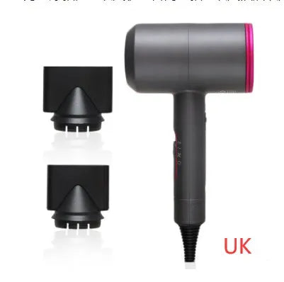 2000W hotel hair dryer with long cable and dual voltage, shown in selected colour with accessories.