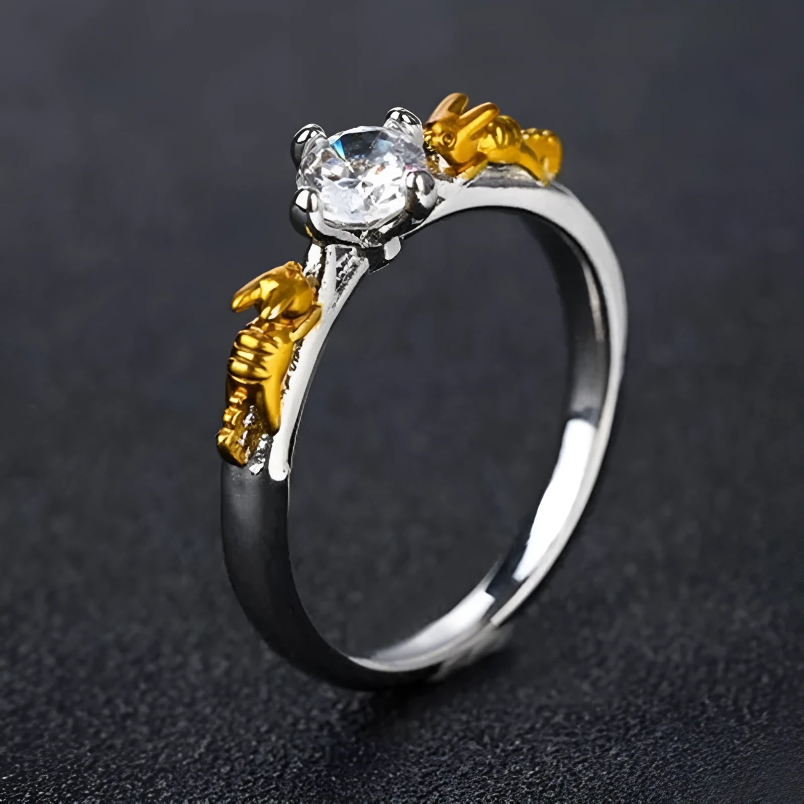 Copper crown ring in black gold colour for cosplay costumes and festival accessories